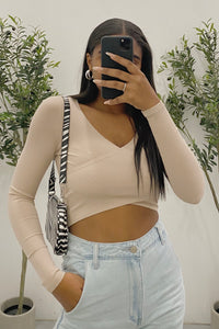 Lailaunii Crop Top (Light Taupe)