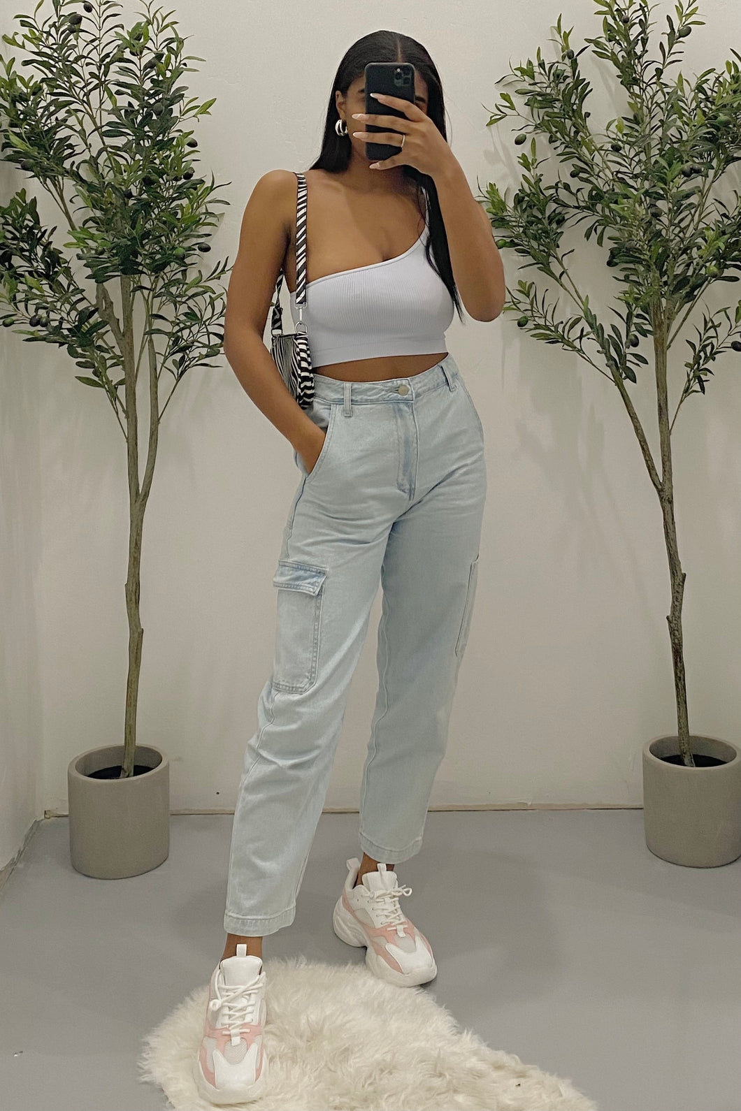 Sunnie Crop Top (Icey Blue)