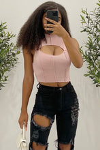 Load image into Gallery viewer, Dez Cutout Top (Pink)