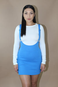 Stass Suspender Dress (Blue)