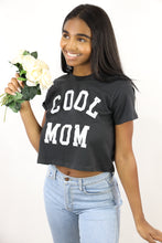 Load image into Gallery viewer, Cool Mom Crop Tee (Black)