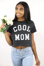 Load image into Gallery viewer, Cool Mom Crop Tee (Black)