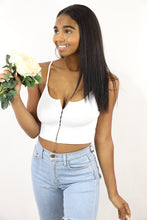 Load image into Gallery viewer, Myrah Crop Top (White)