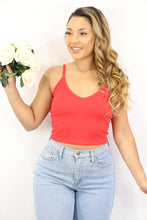 Load image into Gallery viewer, Halle Crop Top (Red)