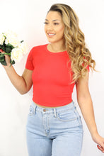 Load image into Gallery viewer, Mona Crop Top (Red)