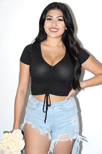 Load image into Gallery viewer, Maxine Crop Top (Black)