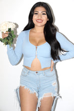 Load image into Gallery viewer, Desiree Long Sleeve Top (Baby Blue)