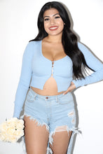 Load image into Gallery viewer, Desiree Long Sleeve Top (Baby Blue)