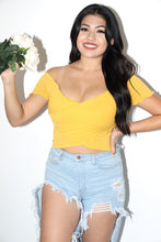 Load image into Gallery viewer, Camilla Off Shoulder Top (Yellow)