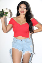 Load image into Gallery viewer, Camilla Off Shoulder Top (Red)