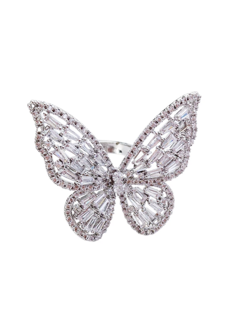 Bailey Butterfly Ring (Silver)