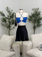Load image into Gallery viewer, Aruba Halter Tie Top (Blue)