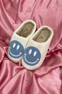 Smiley Slippers (Baby Blue)