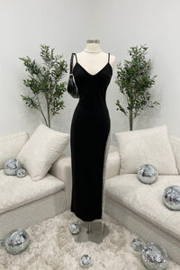 Zoey Rhinestone Dress (Black) #1443
