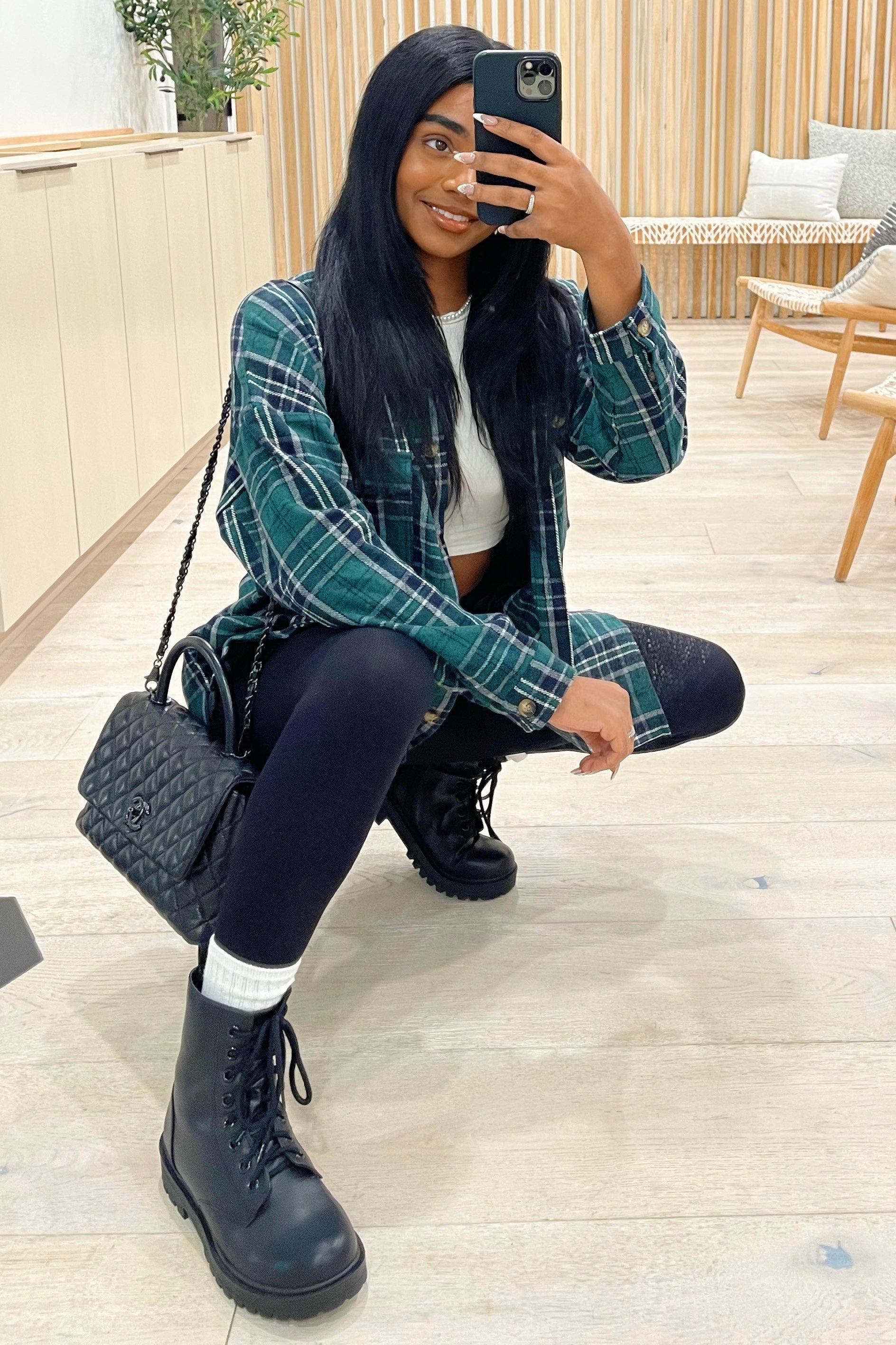 Zane Flannel (Blue/Green)