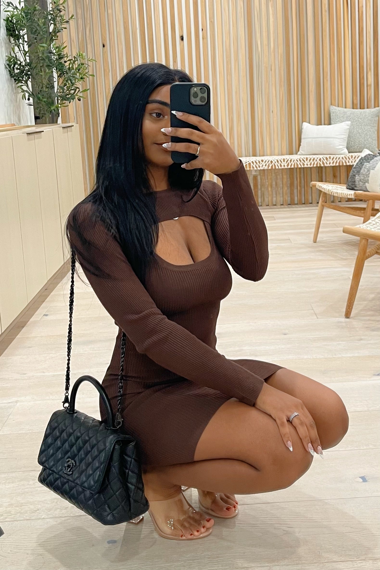 Rhonda Dress (Brown)
