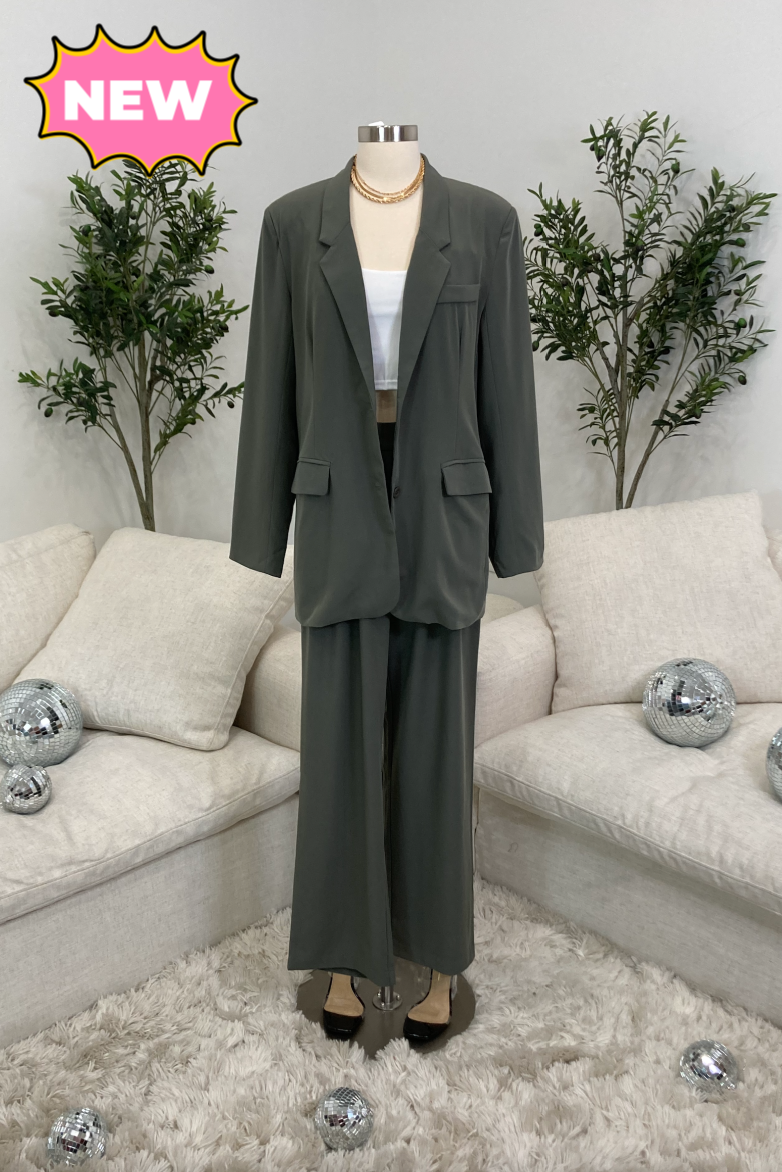 Bossy Blazer Set (Black)
