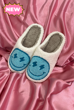 Load image into Gallery viewer, Smiley Slippers (Blue Lightning)